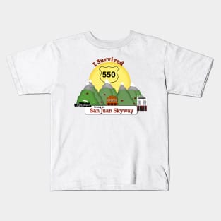 I Survived the Drive to Durango, Silverton & Ouray Kids T-Shirt